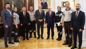 Bakan Soylu özel güvenlik görevlilerini kabul etti