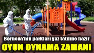 Bornova’nın parkları yaz tatiline hazır: Oyun oynama zamanı