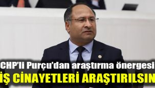 CHP’li Purçu’dan araştırma önergesi: İş cinayetleri araştırılsın