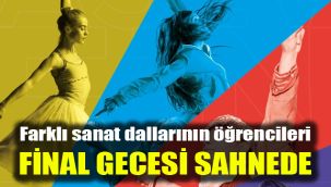 Farklı sanat dallarının öğrencileri final gecesi sahnede