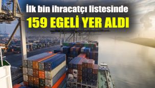 İlk bin ihracatçı listesinde 159 Egeli yer aldı