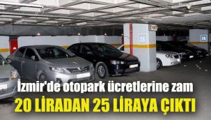 İzmir'de otopark ücretlerine zam
