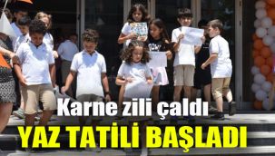 Karne zili çaldı, yaz tatili başladı