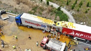 Kuzey Marmara'da 2 tır çarpıştı