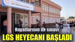 LGS heyecanı başladı: Hayatlarının ilk sınavı
