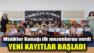 Minikler Konağı ilk mezunlarını verdi: Yeni kayıtlar başladı