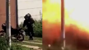 Motosikletli saldırı: Patlayıcı infilak etti
