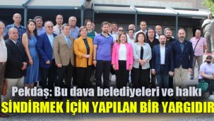 Pektaş: Bu dava belediyeleri ve halkı sindirmek için yapılan bir yargıdır