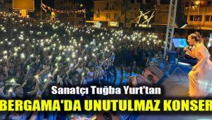 Sanatçı Tuğba Yurt'tan, Bergama'da unutulmaz konser