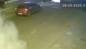Silivri'de yol ortasında havai fişek patlattılar