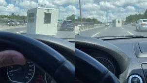 TEM otoyolunda korku dolu anlar