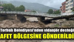 Torbalı Belediyesi’nden vidanjör desteği: Afet bölgesine gönderildi