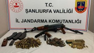 Uzun namlulu silah ile mühimmat ele geçirildi