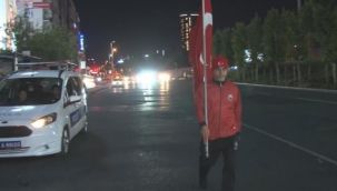 15 Temmuz Şehitleri anısına 8 saatlik yürüyüş