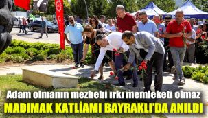 Adam olmanın mezhebi ırkı memleketi olmaz: Madımak Katliamı Bayraklı'da anıldı