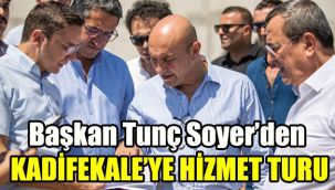 Başkan Tunç Soyer’den Kadifekale’de hizmet turu