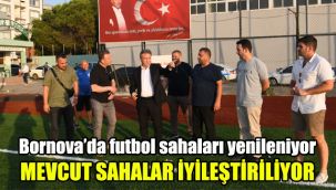 Bornova'da futbol sahaları yenileniyor: Mevcut sahalar iyileştiriliyor