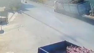 Bursa'da facia teğet geçti
