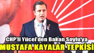 CHP'li Yücel'den Bakan Soylu'ya Mustafa Kayalar tepkisi