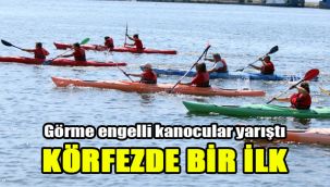 Görme engelli kanocular yarıştı: Körfezde bir ilk
