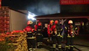 İş yerinin fırın bölümünde yangın