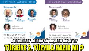Seferihisar Kaleiçi söyleşileri başlıyor: Türkiye 2. Yüzyıla Hazır mı?