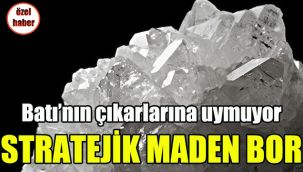 Stratejik maden Bor: Batının çıkarlarına uymuyor