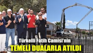 Türkelli Fatih Camisi'nin temeli dualarla atıldı