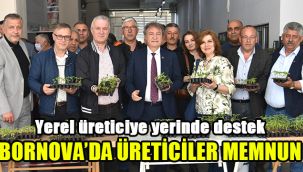 Yerel üreticiye yerinde destek: Bornova’da üreticiler memnun