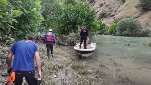 Çayda akıntıya kapılan sağlıkçıyı arama çalışmaları 7. gününde