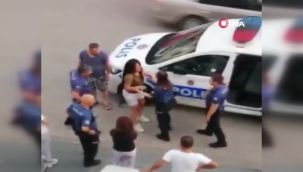 Erkek arkadaşı ile kavga etti, polisi delirtti
