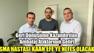 Geri Dönüşüme kazandırılan Ambalaj Atıklarının geliri SMA hastası Kaan Efe’ye nefes olacak