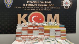 KKTC'den İstanbul'a gelen yolcuların valizlerinden kaçak tütün ürünleri çıktı