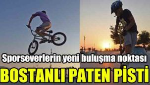 Sporseverlerin yeni buluşma noktası: Bostanlı paten pisti