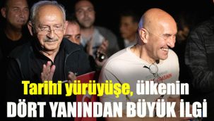 Tarihi yürüyüşe ülkenin dört yanından yoğun ilgi