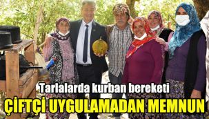 Tarlalarda kurban bereketi: Çiftçi uygulamadan memnun