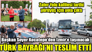 Zafer Yolu kafilesi tarihi yürüyüş için yola çıktı