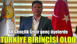 AK Gençlik İzmir, genç üyelerde Türkiye birincisi oldu