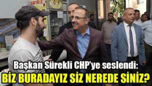 Başkan Sürekli, CHP’ye seslendi:“Biz buradayız, siz neredesiniz?”