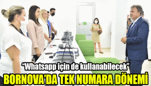 Bornova’da tek numara dönemi: "Whatsapp için de kullanabilecek"