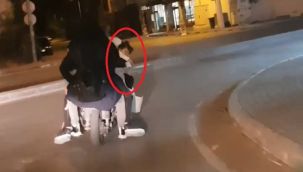 Bursa'da tehlikeli yolculuk