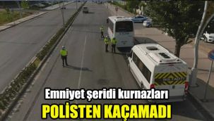 Emniyet şeridi kurnazları polisten kaçamadı