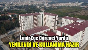 İzmir Ege Öğrenci Yurdu yenilendi ve kullanıma hazır