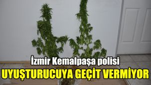 İzmir Kemalpaşa polisi uyuşturucuya geçit vermiyor