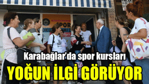 Karabağlar'da spor kursları yoğun ilgi görüyor