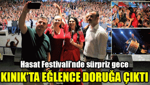 Kınık'ta eğlence doruğa çıktı: Hasat Festivali'nde sürpriz gece