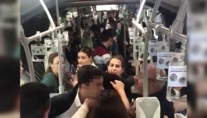 Metrobüs'te koltuk verme kavgası