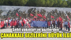 Şehit yakınları ve gazilerden Çanakkale gezilerine büyük ilgi