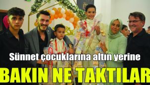 Sünnet çocuklarına altın yerine bakın ne taktılar