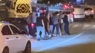 Ümraniye'de yumruk yumruğa yol verme kavgası